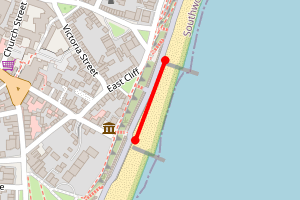 Map showing Southwold Lighthouse