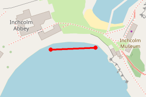 Map showing Inchcolm Island (South)