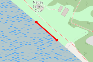 Map showing Netley Sailing Club