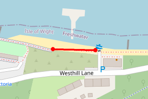 Map showing fort victoria