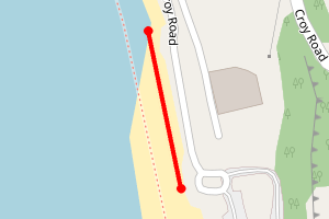 Map showing Croy