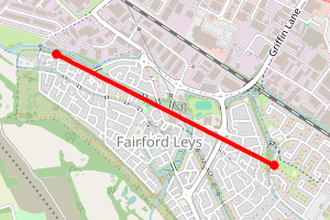 Map showing Bear Brook, Coldharbour Way, Aylesbury