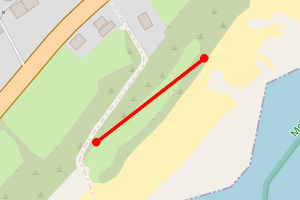 Map showing Ballymartin - Blackrock Beach