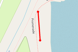 Map showing Ingoldmells South Beach
