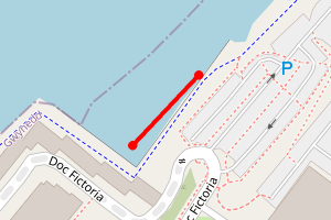 Map showing 'Morrisons beach'