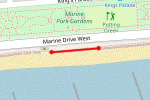 Map showing Bognor Regis - Aldwick Beach Cafe