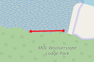 Map showing Woolverstone Marina