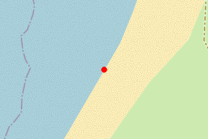 Map showing Barvas Beach