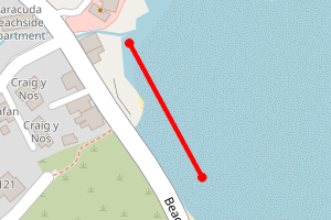 Map showing Benllech