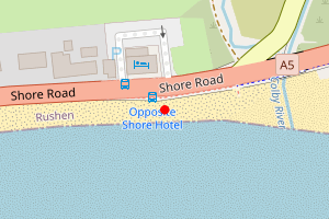 Map showing Black Rocks