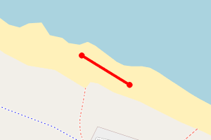 Map showing Lligwy Beach