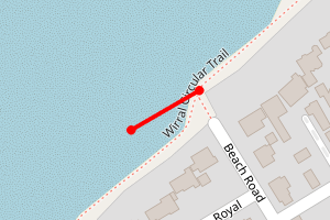 Map showing Hoylake (Beach Road)