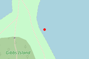 Map showing Gibbs Island