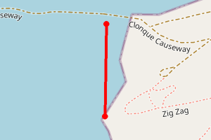 Map showing Alderney Ramsar Site: Hannaine Bay