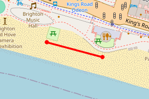 Map showing Brighton Beach Passacaglia to Brighton Music Hall