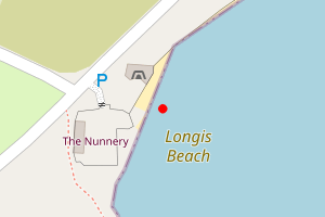 Map showing Longis Bay