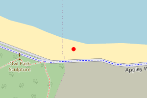 Map showing Ryde East Sands To Puckpool Park