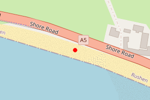Map showing Strandhall