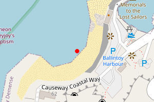 Map showing Ballintoy