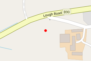 Map showing Ballycarry (Sewage Works side)
