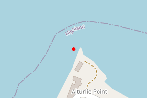 Map showing ARTURLIE POINT