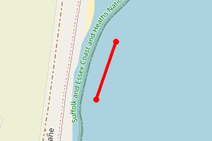 Map showing Bawdsey Martello Tower