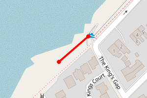 Map showing Hoylake (Kings Gap Slipway)