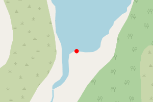 Map showing Pwll Crochan