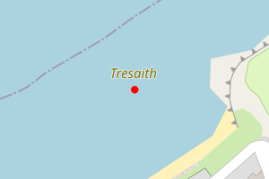 Map showing Tresaith