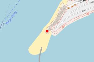 Map showing Point Beach, Teignmouth