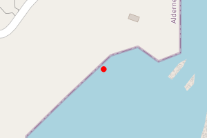 Map showing Bluestone Beach