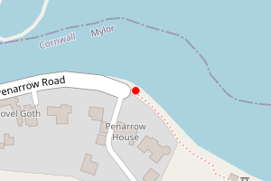 Map showing PENARROW BEACH