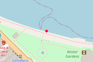 Map showing ROTHESAY WEST BAY