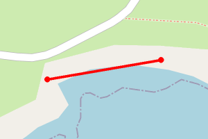 A map showing the Leestit (South Harbour) beach stretch plotted on it