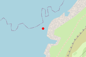 Map showing Strathlene Beach