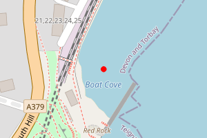 Map showing Boat Cove