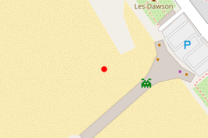 Map showing St Annes Pier at Lytham St Annes