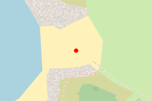 Map showing Traigh Beach
