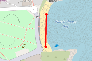 Map showing Watch House Bay