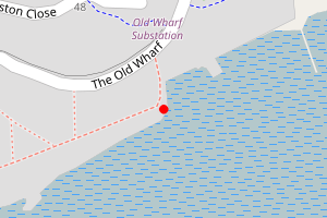 Map showing North Shore of Hooe Lake