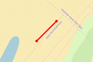 Map showing Holme next the Sea