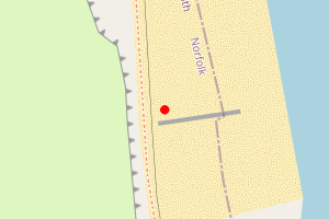 Map showing Gorleston north Golf Club