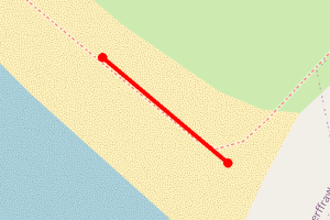 Map showing Traeth Mawr (Aberffraw)
