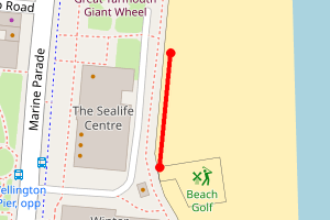 Map showing Great Yarmouth The Sealife Centre