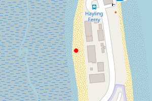 Map showing Eastney Beach North Eastney Marina