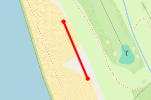 Map showing Aberdyfi dunes