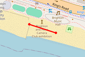 Map showing Brighton Beach Music Hall