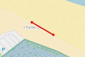 Map showing Talacre - near RSPB reserve