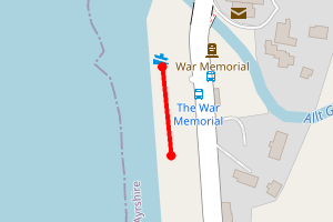 Map showing TAP (SIF) Pirnmill