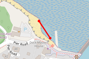 Map showing Chesil Beach Portishead RNLI